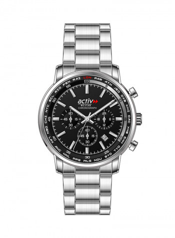 Men's Activ Stainless Steel Chronograph Wrist Watch 90216STN103