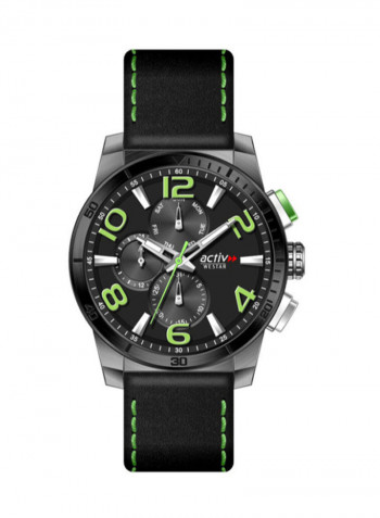 Men's Pu Leather Quartz Analog Wrist Watch With Calender Display 90031GGB503