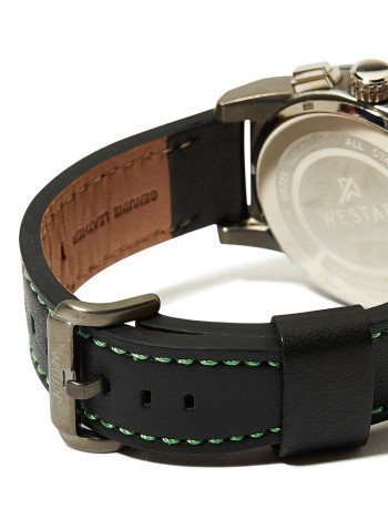 Men's Pu Leather Quartz Analog Wrist Watch With Calender Display 90031GGB503