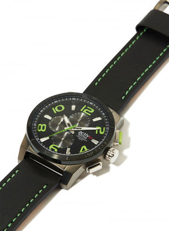 Men's Pu Leather Quartz Analog Wrist Watch With Calender Display 90031GGB503