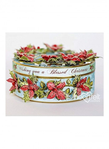3D Poinsettia Shaping Mold Pink
