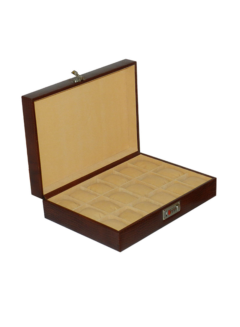 Laveri Genuine Leather Desiger 18 Watch Box