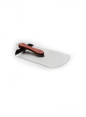 Stainless Steel Pizza Peel Silver/Brown 8x6x3inch