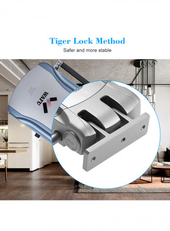 180KG 350lbs Holding Force Electric Magnetic Lock For Door Access Control System Electromagnet Fail-Safe NC Mode Silver 0.991kg