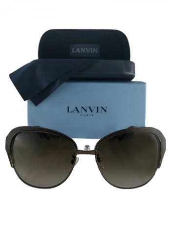 Women's Cat Eye Frame Sunglasses With Case - Lens Size: 58 mm