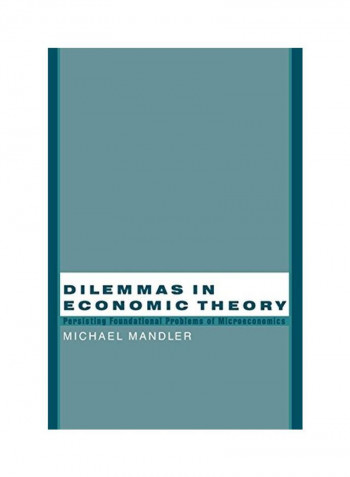 Dilemmas in Economic Theory: Persisting Foundational Problems of Microeconomics Paperback