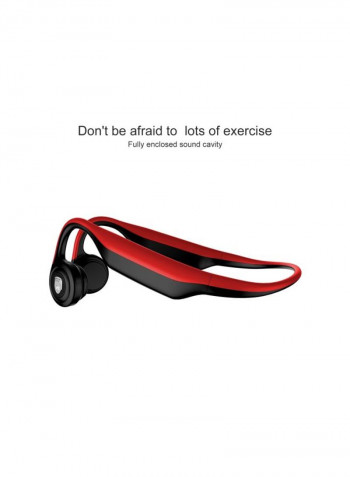 Bluetooth In-Ear Earphone With Mic Red/Black