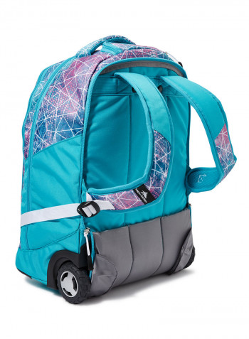 5 Piece Blaise Wheeled Luggage Set Blue