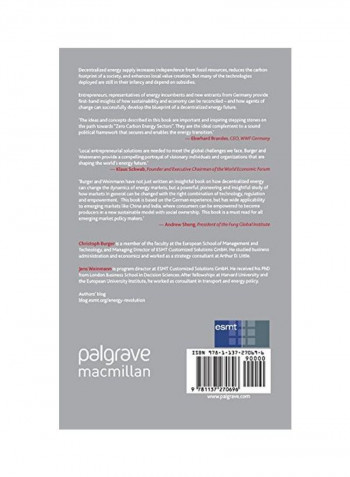 The Decentralized Energy Revolution Hardcover
