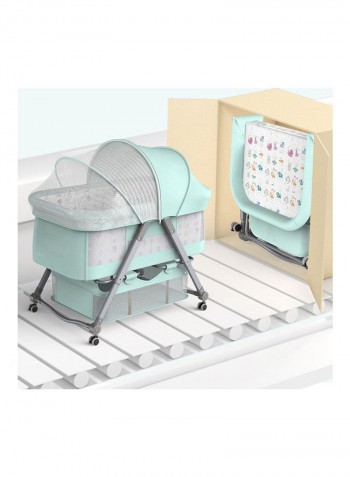 Newborn Crib Independent Mosquito Net And Basket Folding Large Cradle