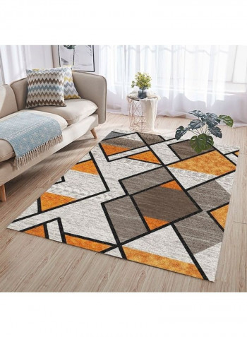 Geometric Pattern Rug Multicolour 80x180cm