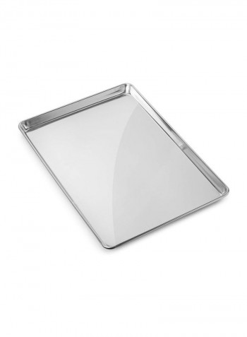 6-Piece Aluminum Baking Tray Silver 9x13inch
