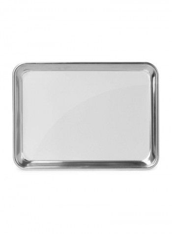 6-Piece Aluminum Baking Tray Silver 9x13inch