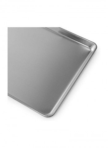 6-Piece Aluminum Baking Tray Silver 9x13inch