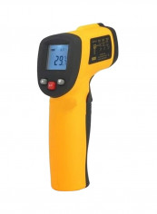 Digital IR Infrared Thermometer Yellow/Black 15.3x10x4.3centimeter