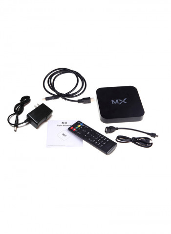 MXII Mini 4K Smart TV Box V643 Black