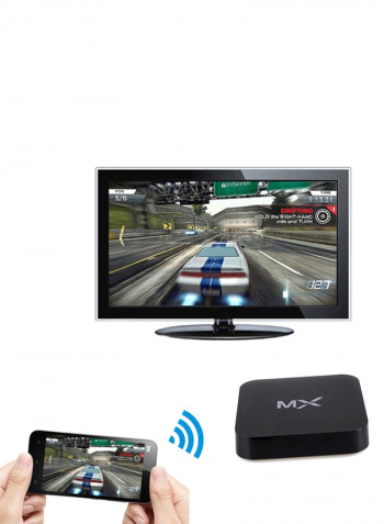 MXII Mini 4K Smart TV Box V643 Black
