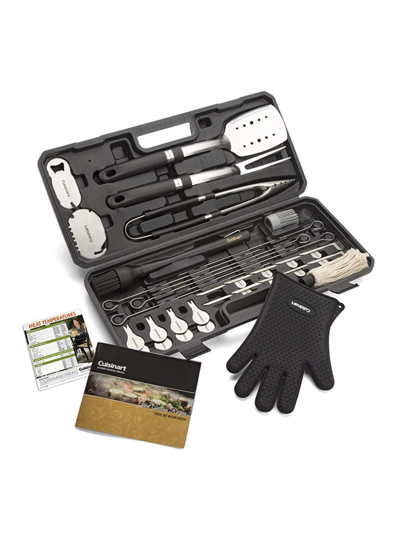 Pack Of 36 Backyard Barbeque Tool Set Black/Silver