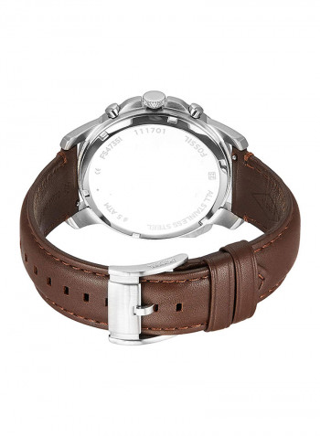 Men's Grant Leather Chronograph Watch FS4735