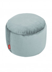 Point Velvet Pouf Calcite Calcite Blue 35x50centimeter
