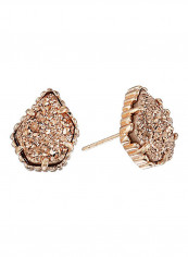 Kendra Scott Signature Tessa Rose Gold Plated Rose Gold Plated Drusy Stud Earrings reviews Kendra Scott Signature Tessa Rose Gold Plated Rose Gold Plated Drusy Stud Earrings