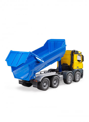 MB Arocs Halfpipe Dump Truck 54.9x18.8x22.5centimeter
