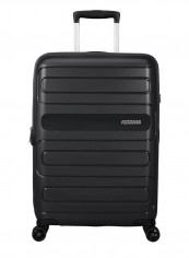 4 Wheels Sunside Hard Side Medium Lugage Trolley Bag 68cm Black