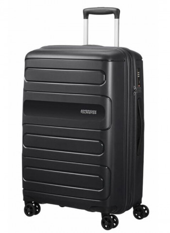4 Wheels Sunside Hard Side Medium Lugage Trolley Bag 68cm Black