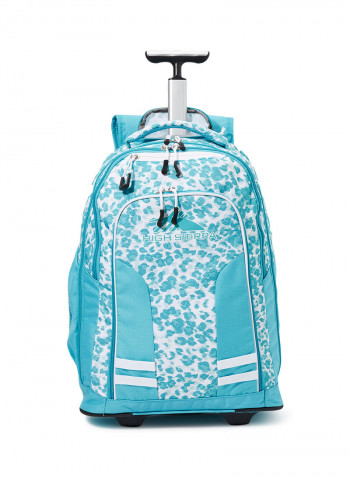 5 Piece Blaise Wheeled Backpack Set Blue