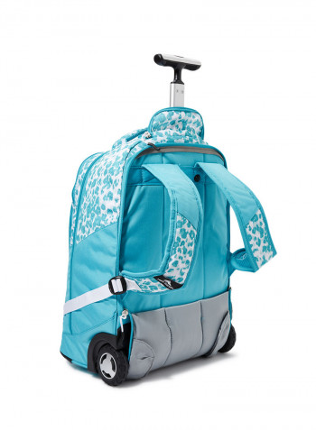 5 Piece Blaise Wheeled Backpack Set Blue