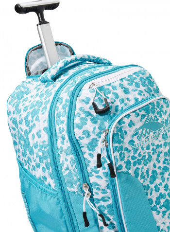 5 Piece Blaise Wheeled Backpack Set Blue