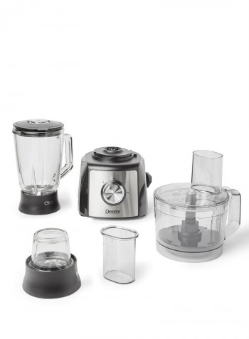 محضر طعام 600 وات 9900-food processor فضي/أسود/شفاف