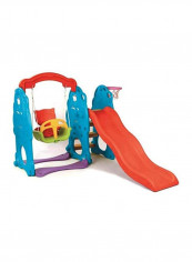 2 in 1 Swing And Slide With Basketball Game 180x170x125centimeter