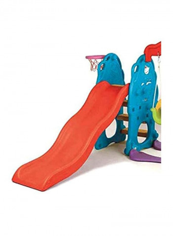 2 in 1 Swing And Slide With Basketball Game 180x170x125centimeter