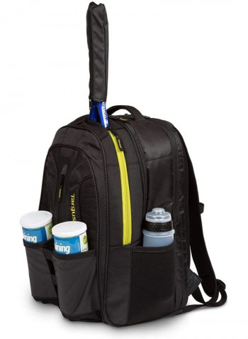 Work Plus Play Rackets Laptop Backpack Black