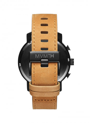 Men's Leather Analog Wrist Watch D-MC01-WBTL