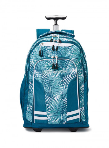 5 Piece Blaise Wheeled Backpack Set Green