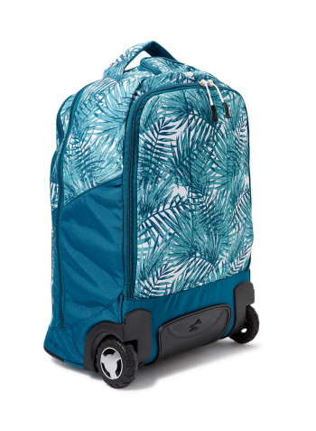 5 Piece Blaise Wheeled Backpack Set Green