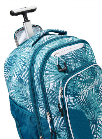 5 Piece Blaise Wheeled Backpack Set Green