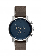 Men's Leather Analog Wrist Watch D-MC01-SGR