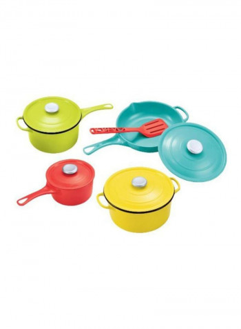 8-Piece Pots And Pans Pretend Playset