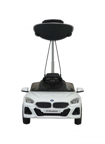 Ride-On Push Car With Handle And Canopy 95.5x94.8cm