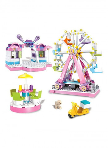 610-Piece Amusement Park Building Set with 4 Mini Dolls