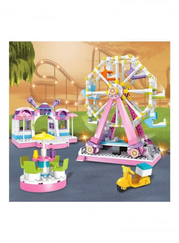 610-Piece Amusement Park Building Set with 4 Mini Dolls