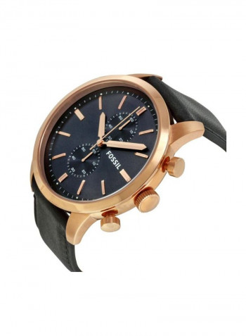 Men's Leather Chronograph Watch FS5097