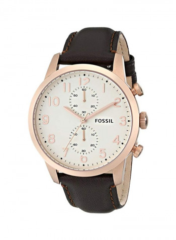 Men's Leather Chronograph Wrist Watch FS4987