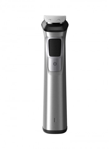 23-Piece Stainless Steel All-in-One Multi Grooming Hair Cut Kit, Beard, Body Trimmer Clipper Men Grooming Grey/Black
