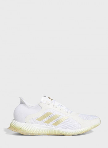 Focus Breathein Lace-Up Trainers White/Gold