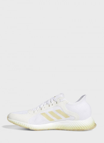 Focus Breathein Lace-Up Trainers White/Gold