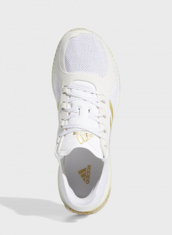 Focus Breathein Lace-Up Trainers White/Gold